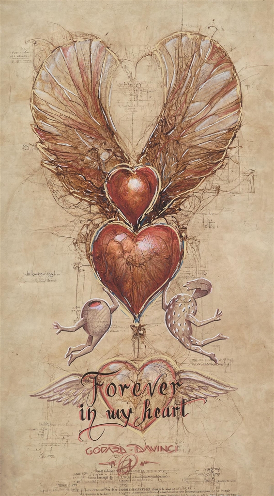 ParkWestGallery's tweet image. &quot;Forever in My Heart&quot; by Michael Godard @officialgodard #loveart #heartart #michaelgodard