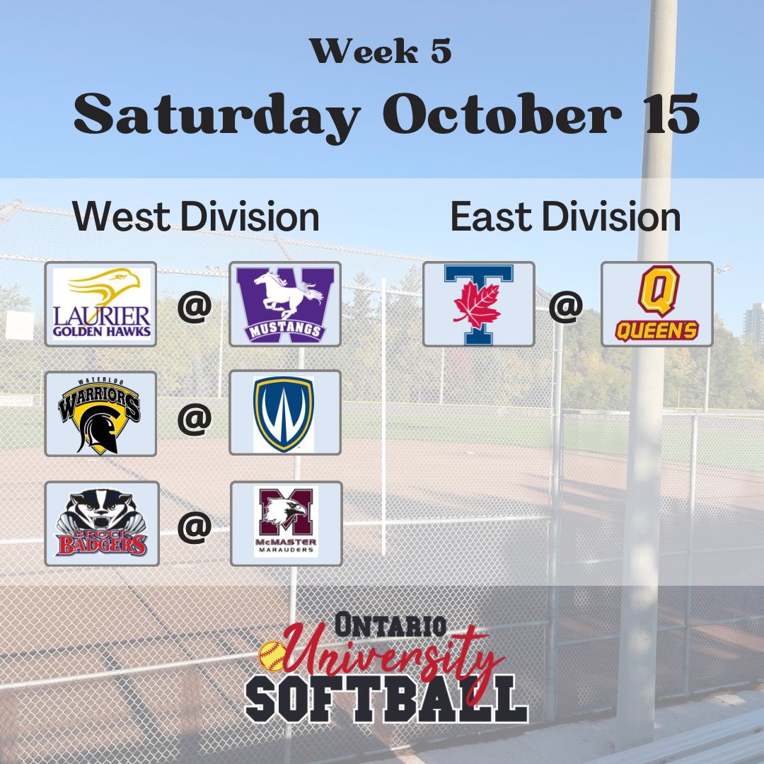 Saturday Week 5! Don’t miss a second of the action this weekend - follow all the live scoring on Game Changer for these high stakes games #OUSsoftball