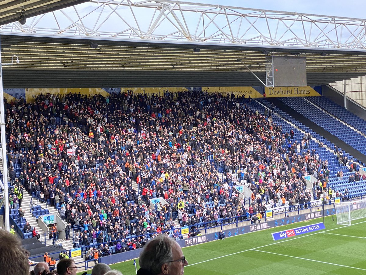 PeteSmith1983's tweet photo. Stoke fans at Preston https://t.co/fd2jF6tSZw