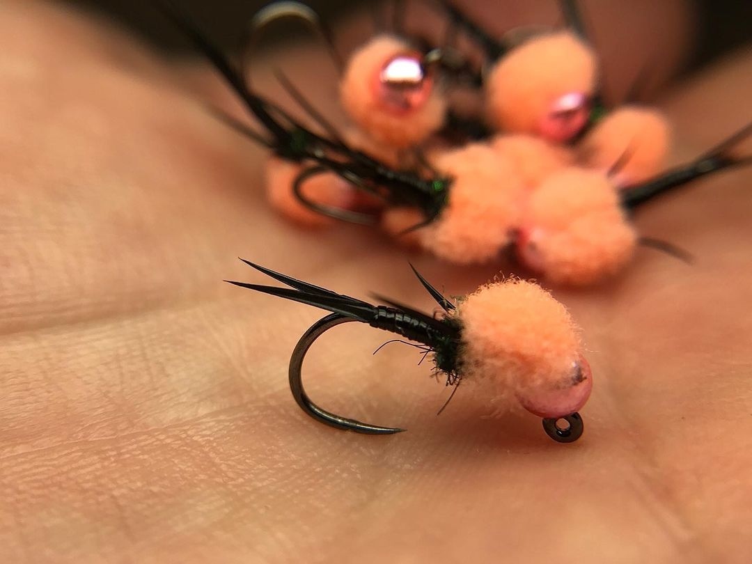 MidCurrent's tweet photo. "My take when a customer recently requested some Steak and Egg Stones. This was a super fun pattern that was absolutely new to me." // tie and image by Erik Clymore @erikclymore
.
.
.
#smallbatchbugs #flyfishing #flytying #smallbusiness #custombaits #steakandeggs #salmonfishing https://t.co/cM5zbeiTvK