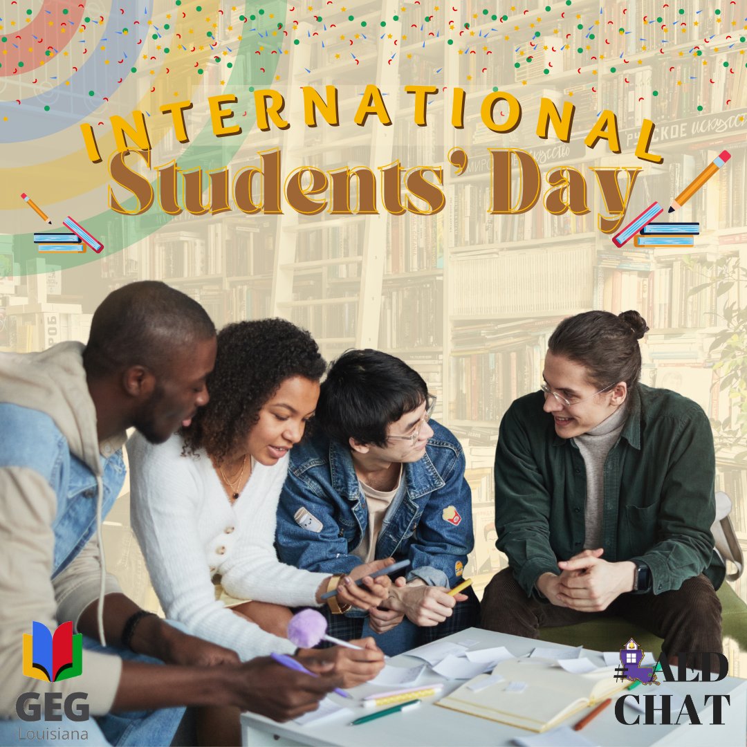 Today, the world celebrates #WorldStudentsDay and we are proud of your achievements. Keep on rocking! 🧑🎓
Want to be part of the webinars? Visit and register lu.ma/register to watch recorded webinars.

#LAEDCHAT #GEGLouisiana