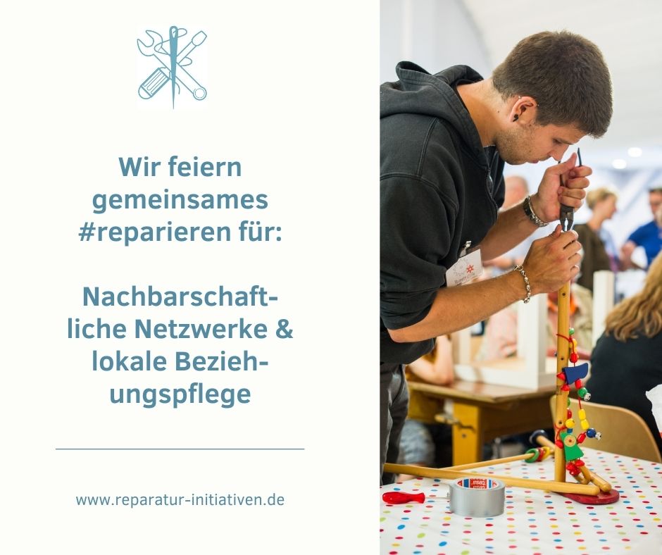 Denn: Gemeinsam lernen wir voneinander und kreieren durch Vernetzung und Verbundenheit eine resiliente zukunftsfähige #gesellschaft. #repini #repairday