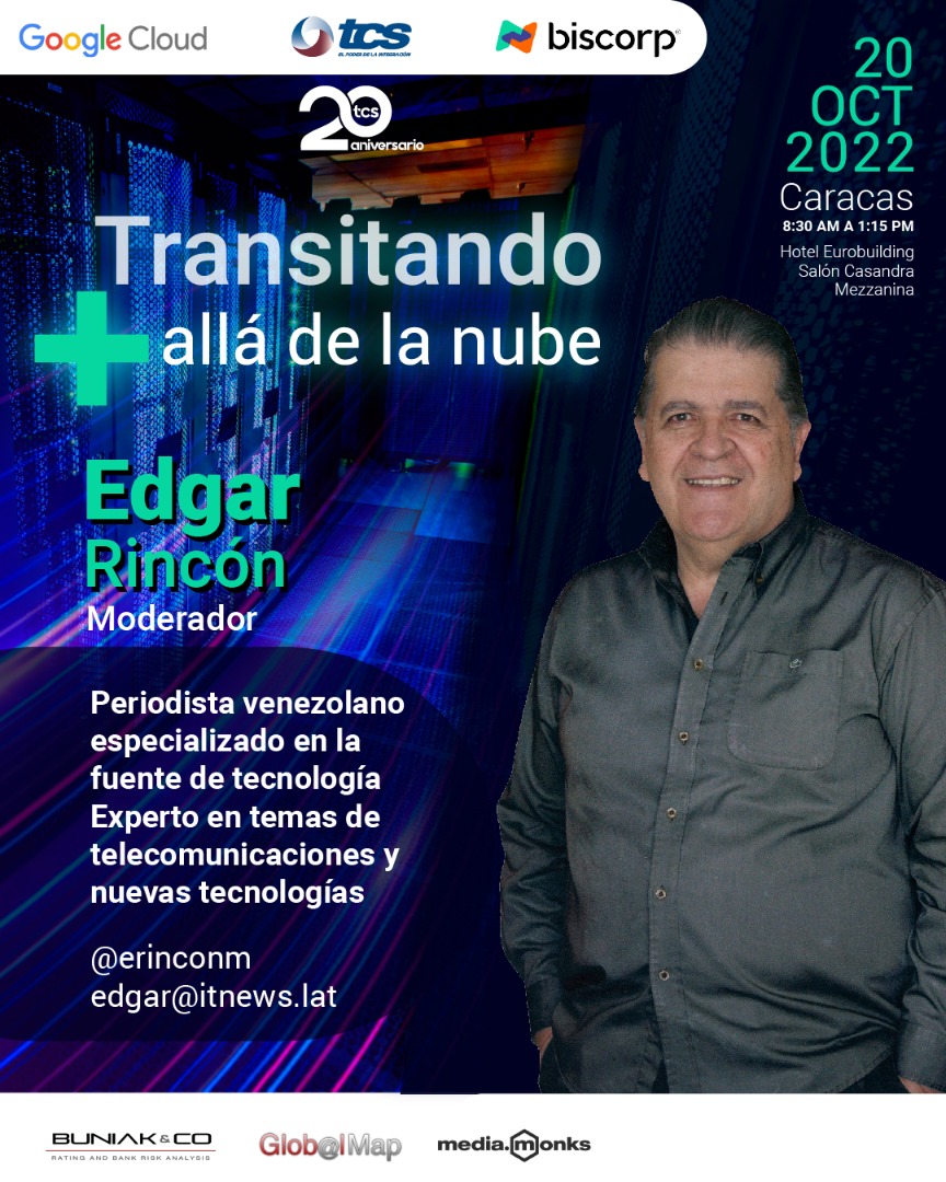 erinconm's tweet photo. Gracias a los amigos de @tcsvenezuela por la invitación a compartir y celebrar su 20 aniversario con la conducción del  seminario “Transitando + allá de la nube”
Los detalles en las imágenes https://t.co/mrTEDPQrLn