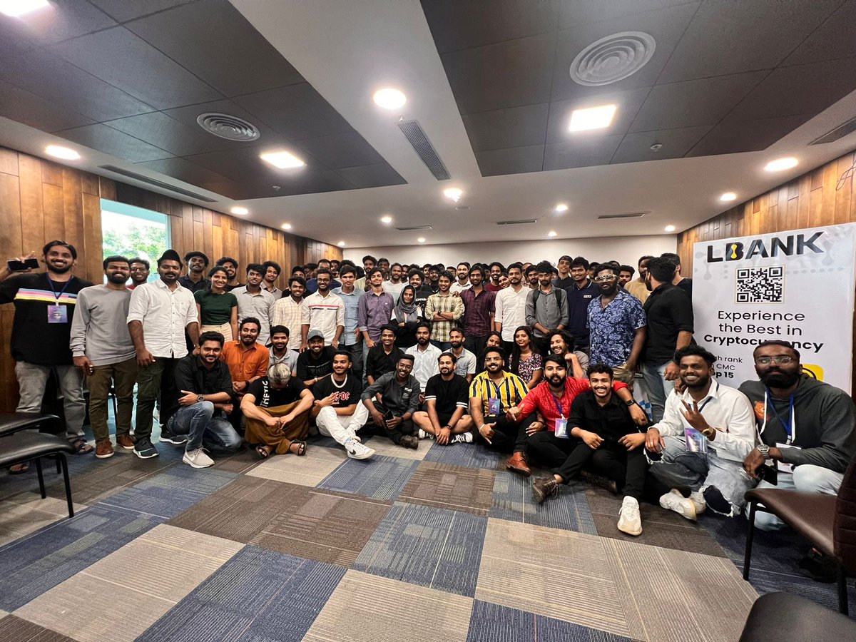 Kpxeng's tweet photo. Web3kerala
It was a proud moment to organise Kerala's first web3 meet up @Web3_kerala with my team 
@ashik_khader @Boldrin71 @AlimRoshan 
Thanks @LbankIndia for the support
#web3kerala 
#w3k
#web3 https://t.co/fiiKNiqrFD
