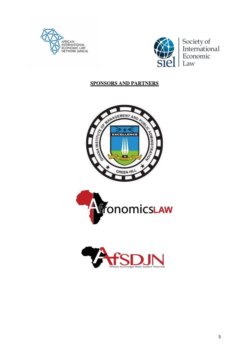 afronomicslaw's tweet photo. 📢📢Call for Papers

The African International Economic Law Network (#AfIELN) invites contributions towards its 6th Biennial Conf to be held in #Ghana.

Theme: Int'l Econ. Law in an Era of Multiple Crises: Opportunities and Challenges for Africa.

More⬇️ https://t.co/ROvLXmn8Mf https://t.co/px49VgZW09