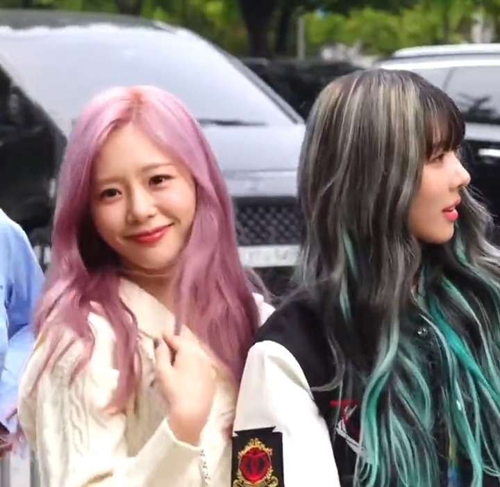 rafaela is in her president vision era on Twitter "im still stuck at minji looking like shes