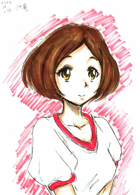#ユーフォ版深夜のお絵描き60分一本勝負雑いですが島りえさん。 