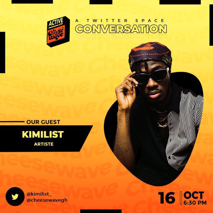 kimilist_'s tweet photo. starting @ 6:30pm on Sunday's edition of #ActiveWithCheesewave on @cheesewavegh twitter space 💯 https://t.co/8xccZlRotw
