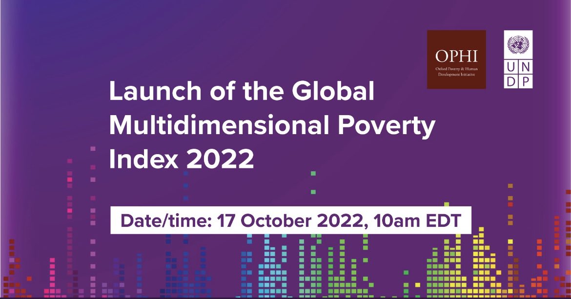 What does Multidimensional Poverty look like? 

Our upcoming report features latest estimates & analyses, & sheds valuable insights on how to tackle #poverty by addressing it in its multiple dimensions
Join👉bit.ly/3CZWCPi #IDEP2022
Live👉https://youtu.bc/JnzJDew9nYo