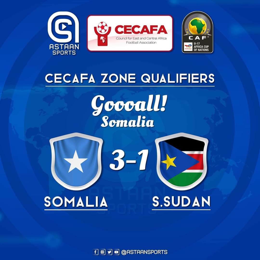 Honsayid's tweet photo. Somalia's 17-year-olds have won, a historic victory as well. Congratulations!🇸🇴 https://t.co/jvCtOjH7to