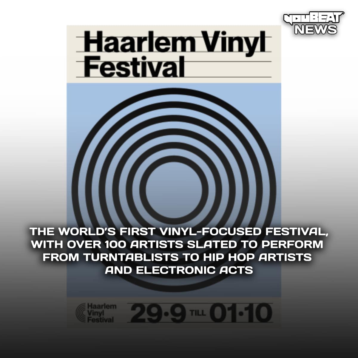 From September 29th 2023 to October 1st 2023 #Haarlem will see the birth of the first vinyl festival. #HaarlemVinylFestival will also take on dozens of arts, culture, and live events across the city with over 100 artists ready to perform 💿🇳🇱🎧

➡️ haarlemvinylfestival.com