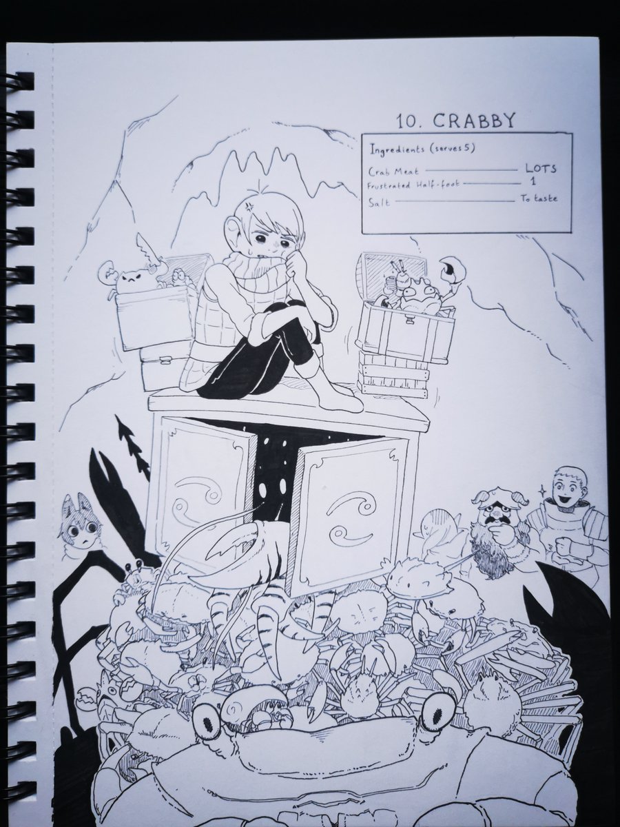 capquestion's tweet photo. Numbers 10, 11, 12. Okay, so maybe I'm not gonna catch up so easily, it turns out. I'll just keep drawing as much as I can... #inktober2022 https://t.co/8lUFUE5CDQ