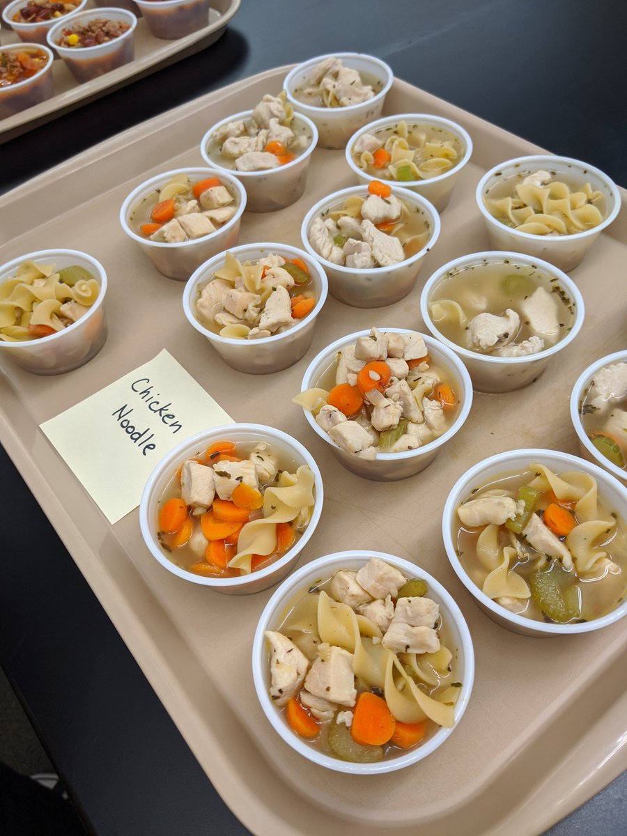 Knife skills lab making soup yesterday.  A perfect complement to Fall while practicing knife cuts. Every single one was delicious! #gowo #getthefacs #sayyestofcs