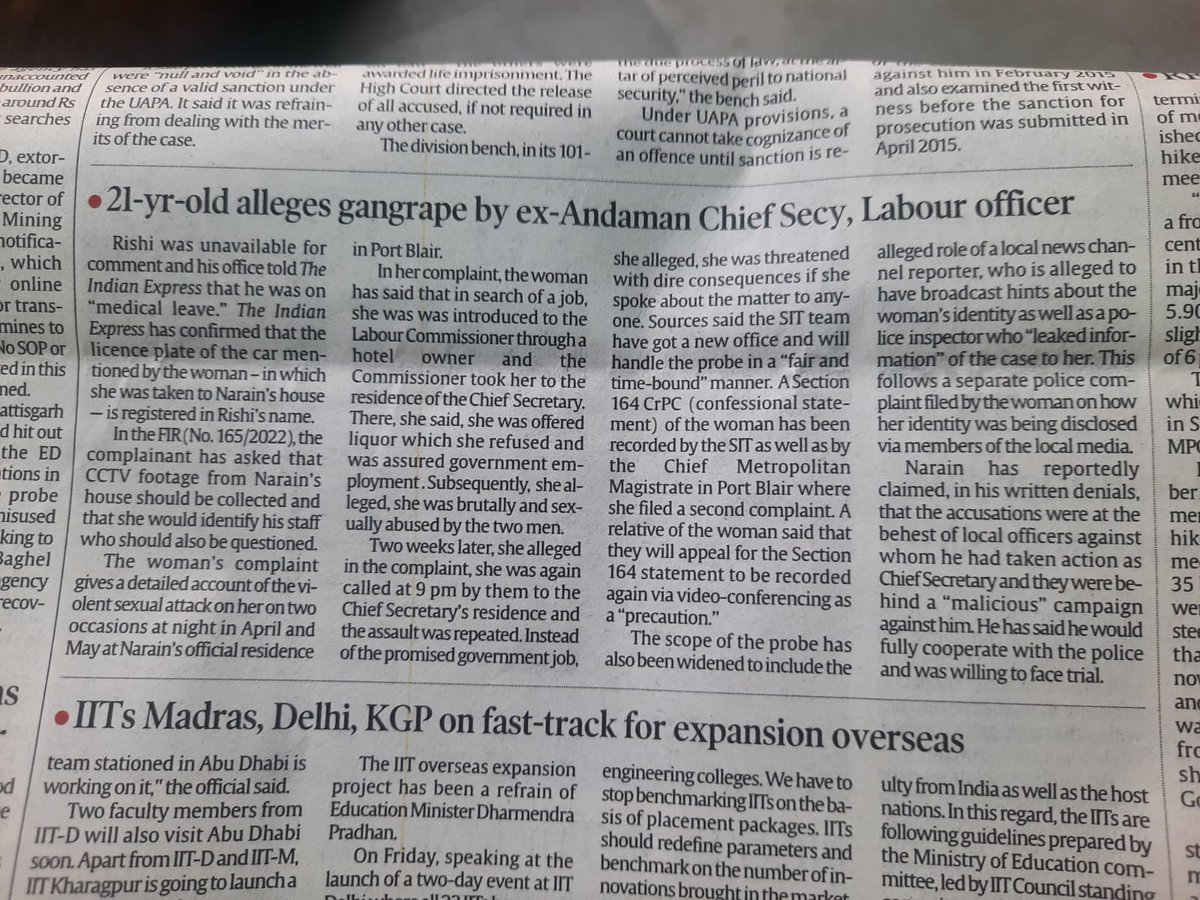 manojpauliitb89's tweet photo. A senior journalist from Indian Express contacted me yesterday seeking details about the case.

Thanks, Indian Express for reporting the issue in an unbiased manner.

I request local journalists to follow the same, she reported opinions from both sides. https://t.co/U6oI2IyJfC