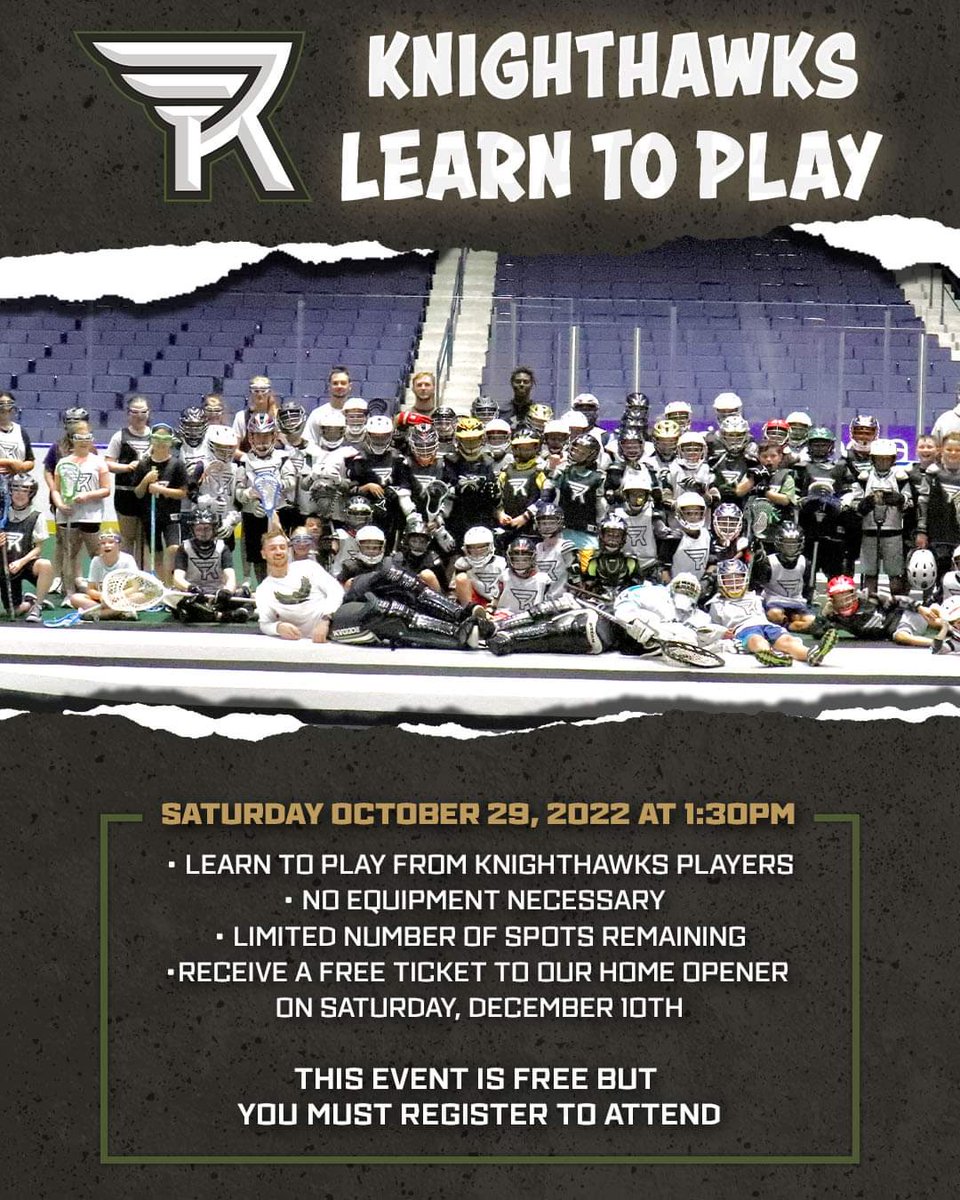 Check out this amazing opportunity to learn the game from some of the best players in the world courtesy of our friends at the <a href="/RocKnighthawks/">Rochester Knighthawks</a> .

#growthegame

<a href="/SFSLacrosse/">Shootout for Soldiers</a>