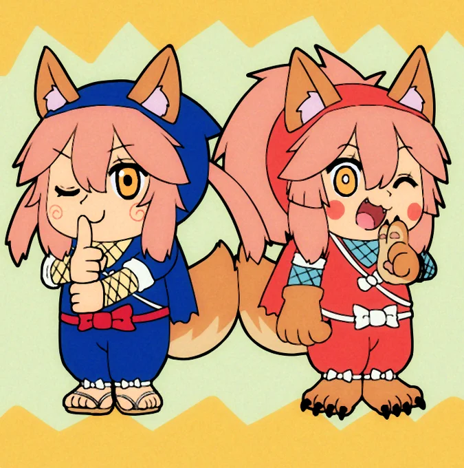 Ninja Tamattori#FGO #FateGO #タマモキャット 