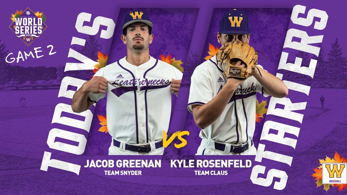 WIUBaseball's tweet image. 🍁Fall World Series Game 2 🍁