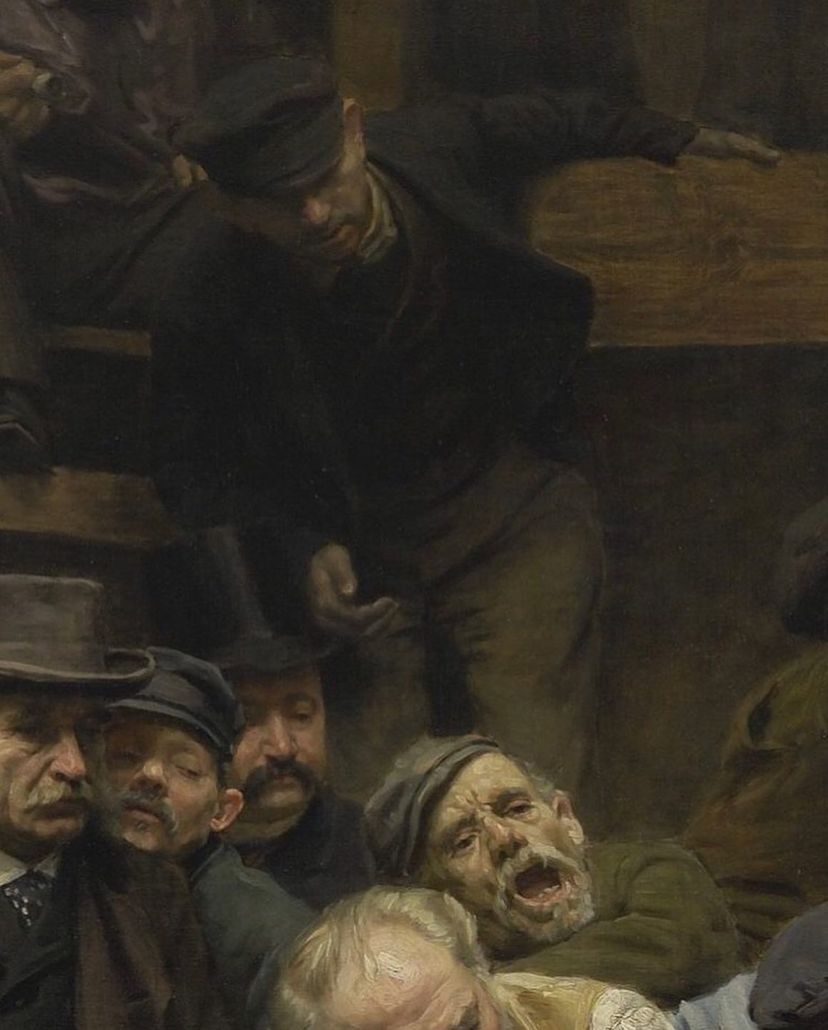 AcademiaAesthe1's tweet photo. Cockfight In Flanders, 1889 by Remy Coggho (1854-1935) https://t.co/0ruj4OQu8E