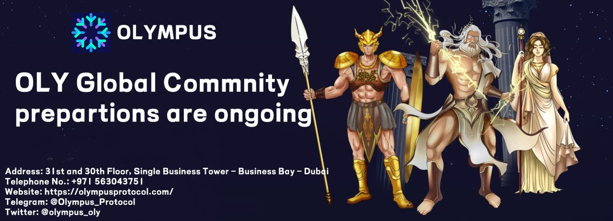 Preparations for Dubai Global Operations Center Headquarters to be established!

Address: 31st and 30th Floor, Single Business Tower - Business Bay - Dubai
Telephone No.: +971 563043751
Website: olympusprotocol.com
Telegram: @Olympus_Protocol