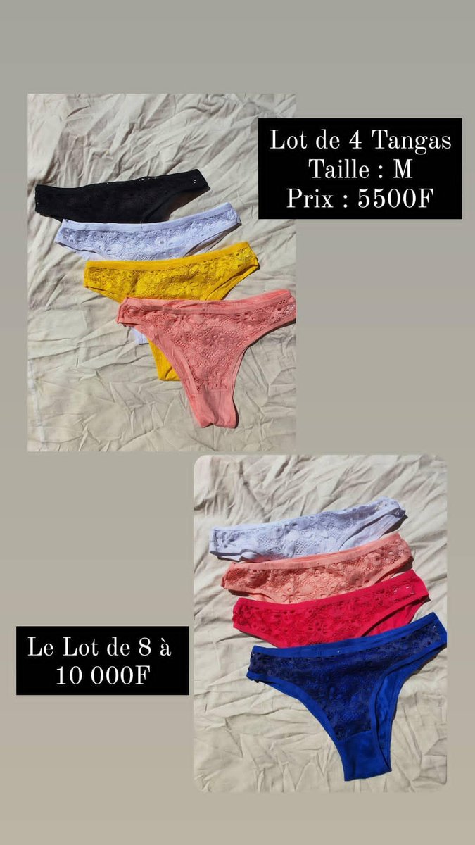 ShopLoose's tweet photo. 🔥It's Time to buy Panties🔥
Tous les détails sont sur images
Vous pouvez nous contacter DM ou 
Wha : https://t.co/2byEFDm3zi https://t.co/EAnwpVn3hp