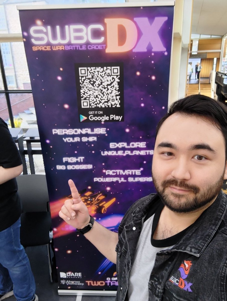TwoTailedDevs's tweet photo. Here at the @DCAdundee for the #dropinandplay event, thanks for coming by! It was great to meet all you new Cadets! Thanks @4JStudios for sponsoring this event 🫡
#indiegame #indiedev #gamedev #gaming #shmup #stg #STG同好会 #MobileGame https://t.co/fPsJ0uT68u