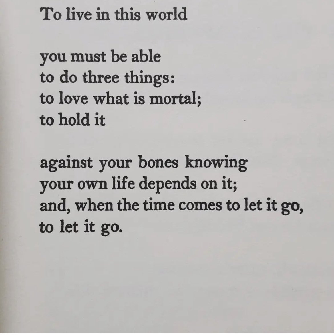 melissaayala92's tweet photo. Mary Oliver on letting go https://t.co/Y9EMf5pvFr