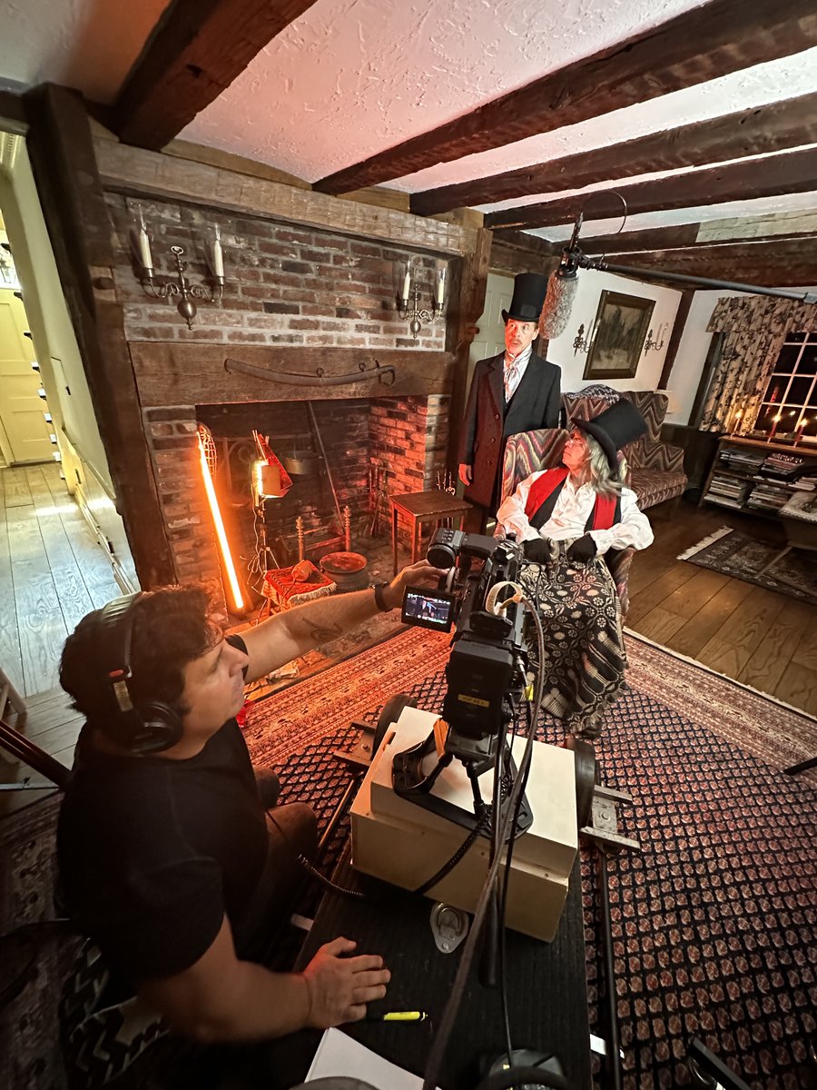 ValentiVision's tweet photo. I feel amazing when I'm on a set doing what I love. Directing a few commercials for a law firm using characters from our upcoming feature Ebenezer the Traveler. Amazing cast & crew make it possible. Shooting on the Ursa Mini Pro G2 w/ DZO Cine Lenses. #blackmagic #ursamini #dzo https://t.co/PQAyBsAJqE