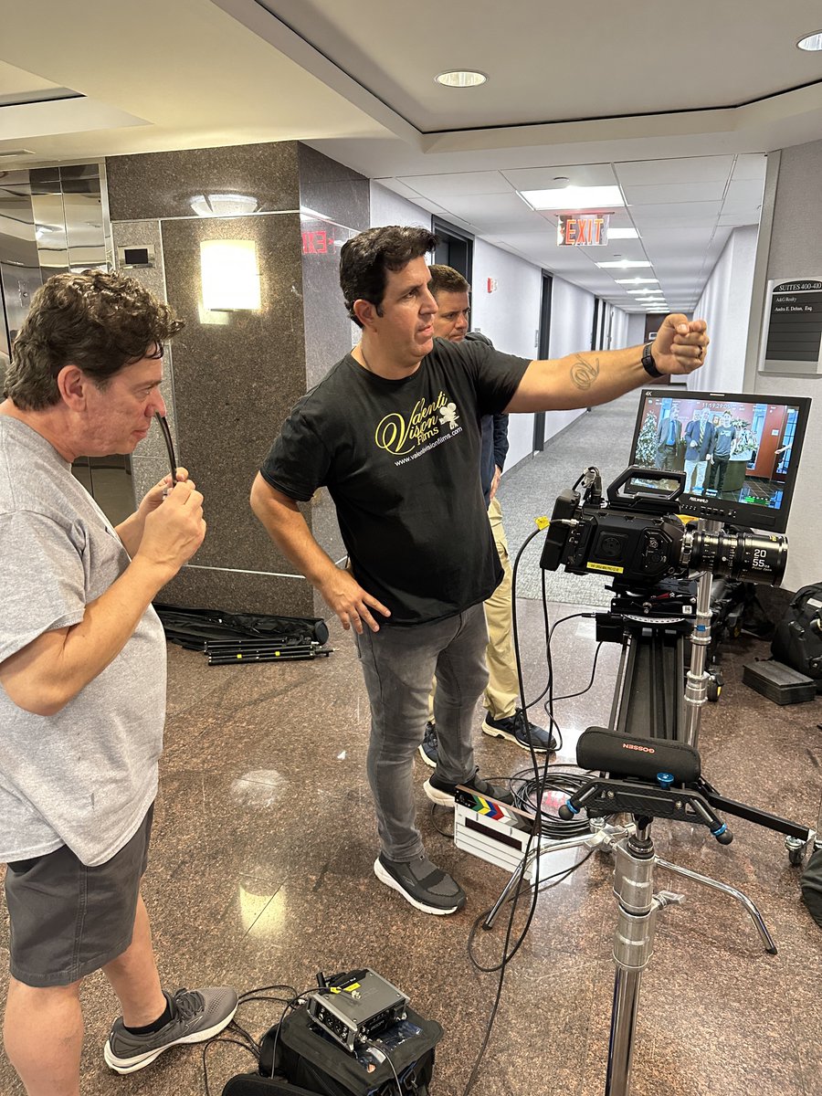 ValentiVision's tweet photo. I feel amazing when I'm on a set doing what I love. Directing a few commercials for a law firm using characters from our upcoming feature Ebenezer the Traveler. Amazing cast & crew make it possible. Shooting on the Ursa Mini Pro G2 w/ DZO Cine Lenses. #blackmagic #ursamini #dzo https://t.co/PQAyBsAJqE