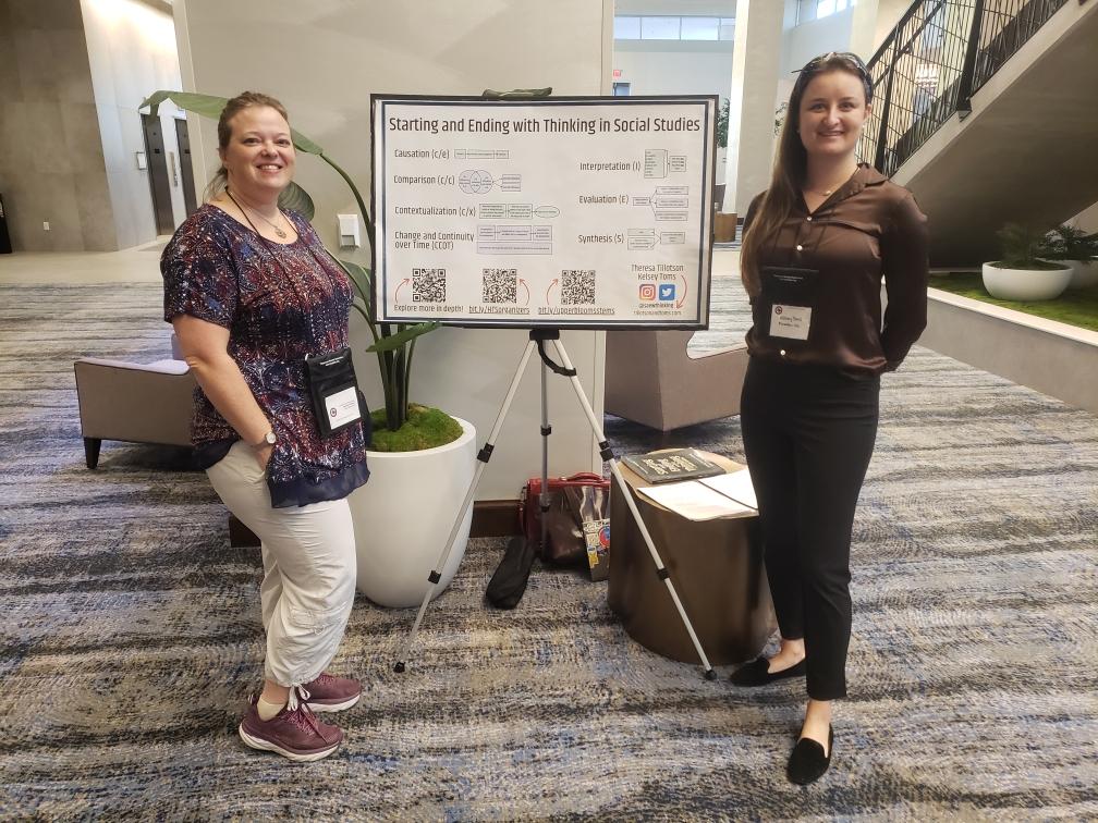 patacognition_'s tweet image. We are so excited to share our work at #TXCSS2022 this morning! Come by and say hello! @TxSocialStudies #saewthinking