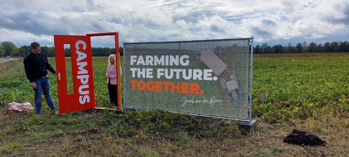 Opening VDBorne campus tijdens #dutchfoodweek Toer de Brabant door gedeputeerde Elies Lemkes - Straver. #kennisdelen #Brabant #agrifoodinnovation #farmingthefuture #boerderijvandetoekomst