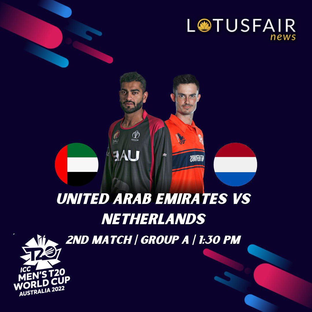 lotus_fair's tweet photo. Their efforts worked then, how will it work now &amp; help them advance to Super 12 of @T20WorldCup ? 

Click away- https://t.co/lTCRyhwLME

#T20WorldCup #T20WC2022 #UAEvNED #Prediction #MobileGame #MobileGaming #Sports #Cricket #Casino #T20I #CricketWorldCup #CricketTwitter https://t.co/nXj6yjs8Vx