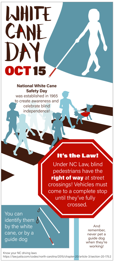 Today is #WhiteCaneAwarenessDay, a celebration of independence and freedom for the blind with the use of the long white cane.