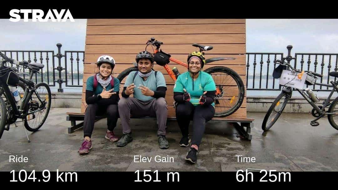 hcggroup2's tweet photo. Challenge starts 10 Loops of Necklace and Tankbund Road, superb participation and completion already.. @arvindkumar_ias @delhicyclists @CyclePlanPune @Decathlon_India @cyclingnews4u @CycleSportMag @MumbaiCyclists @Director_EVDM @CommissionrGHMC @arvindkumar_ias https://t.co/LmIdzgSr17