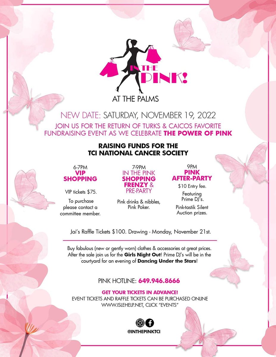 IN THE PINK!!! 💕 SAVE THE DATE! #turksandcaicos