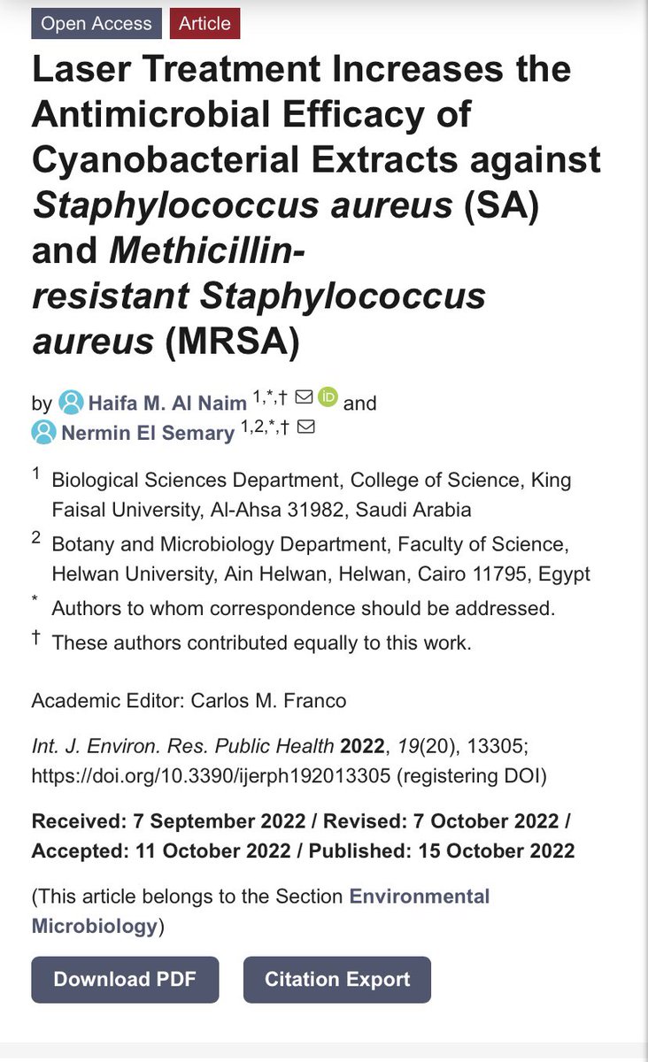 بفضل الله تم نشر الورقة العلمية في مجلة <a href="/IJERPH_MDPI/">IJERPH</a> 
كل الشكر لمعلمتي الأولى وموجهتي في طريق العلم سعادة البروف د. نيرمين السمري ❤️ 
 mdpi.com/1660-4601/19/2…