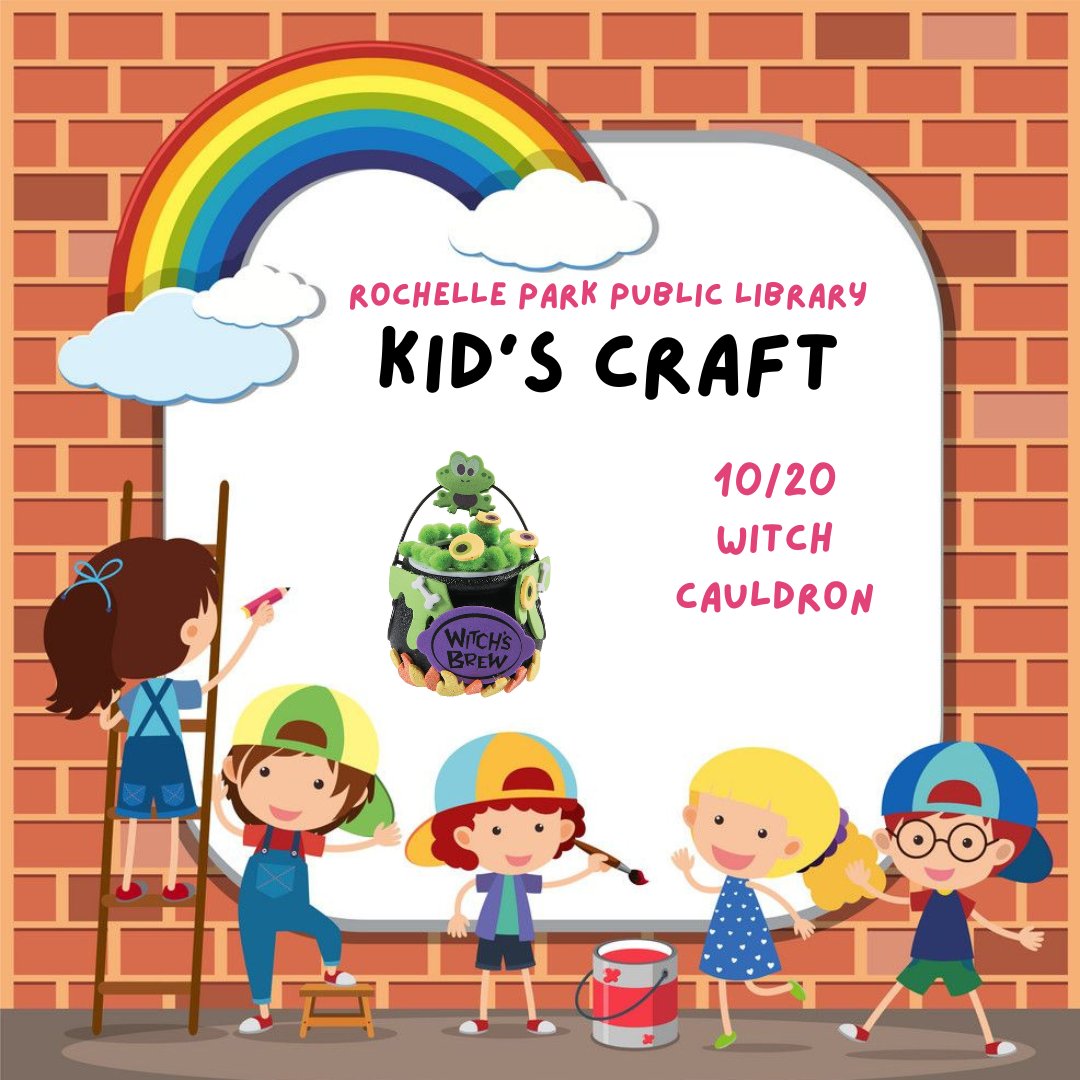 ROPKLibrary's tweet image. In-Person Kids&apos; Craft - Every Thursday
@ 4:30 PM!

Join us at the library for crafting made fun. This week
we will be making witch cauldrons.

Next week we will be making Halloween snow globes!

For more information, please contact us.

#libraryfun #Crafty #Inpersonprograms