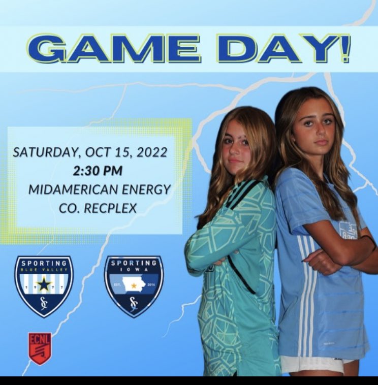 ava_lamothe2025's tweet photo. GAME DAY!!
#ECNL
#sportingbluevalley
#topdrawersoccer
#Heartland https://t.co/cGl7C90K4L