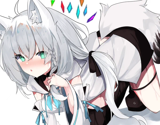 びしょ濡れだよぉ#絵フブキ#ホロライブ 