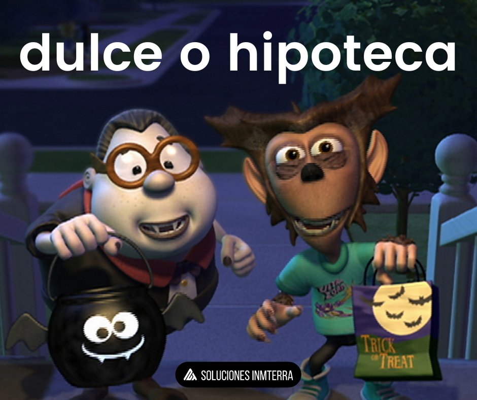 InmterraBR's tweet photo. Dulce o hipoteca #memeinmobiliario #shitposting #meme #Halloween https://t.co/3A5MO7XAVa