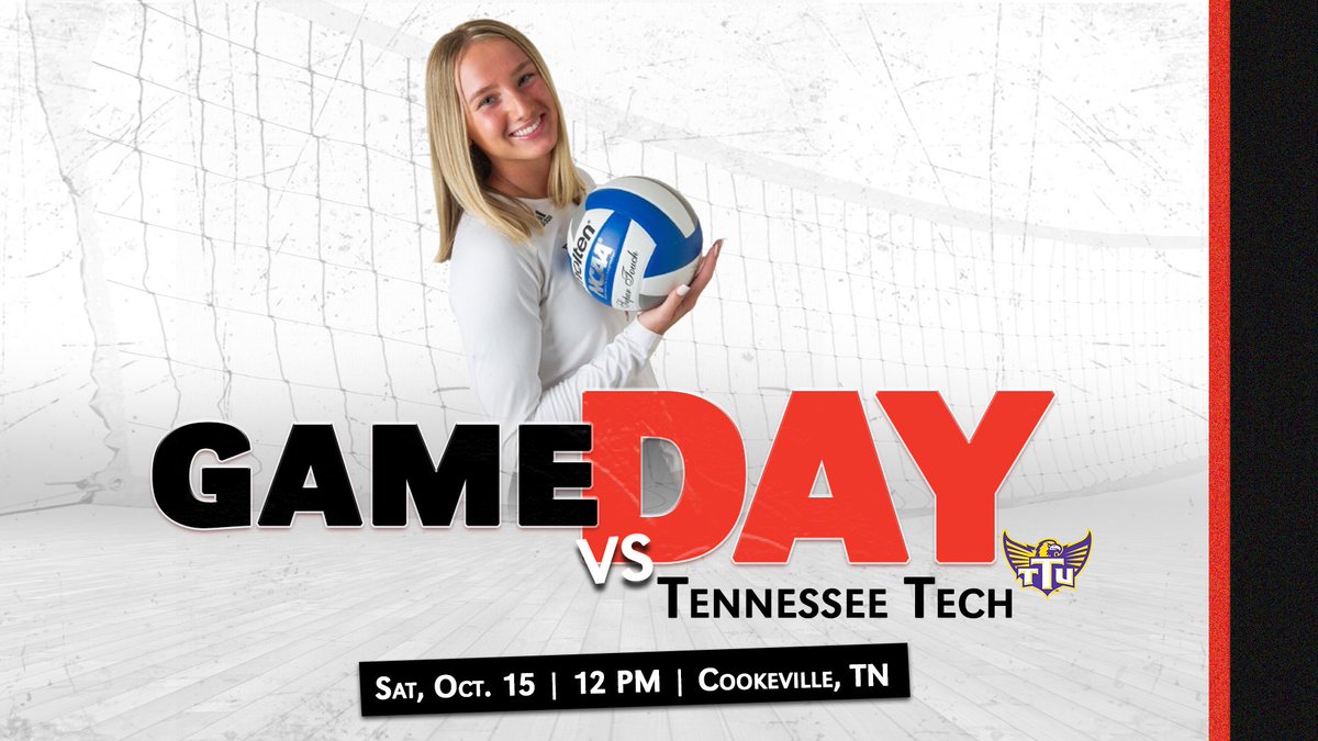 SIUEVolleyball's tweet photo. Saturday action from your Cougars‼️

🆚 Tennessee Tech
📍 Cookeville, TN
⏰ 12:00 PM
📊 https://t.co/MB4in1PuAL
📽 https://t.co/PzDHCBz1Ee
      📰 https://t.co/maEpy8wFof
 
#RollCougs
#thisisSIUE https://t.co/twzyoyUmj5