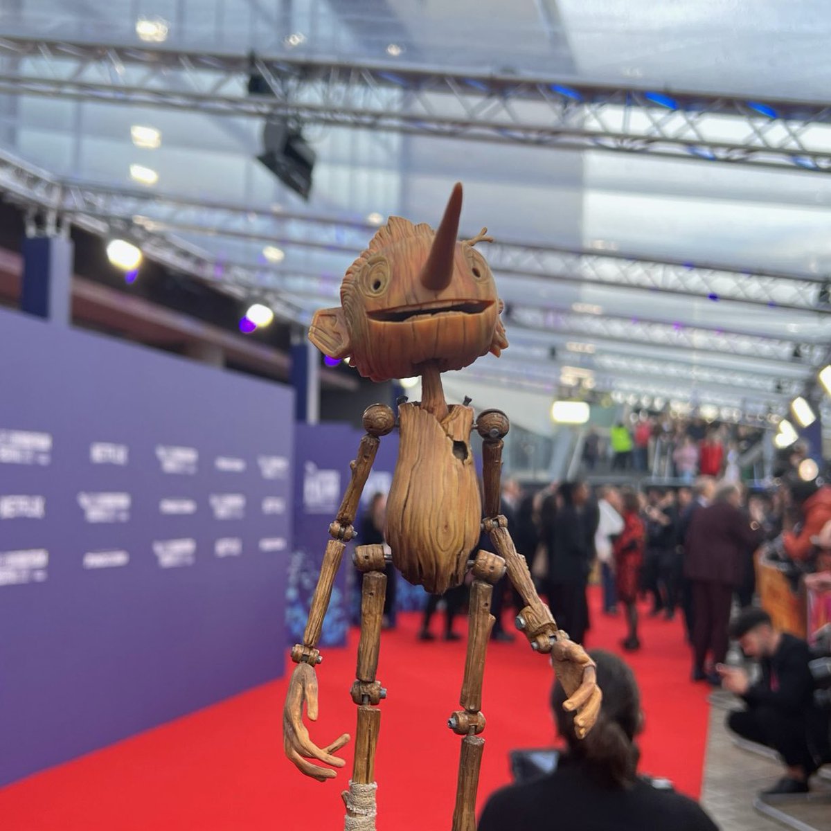 pinocchiomovie's tweet photo. Life really is a precious gift ✨. My first red carpet experience with @RealGDT at the World Premiere of #PinocchioMovie  @BFI https://t.co/FWkHNyMm7h