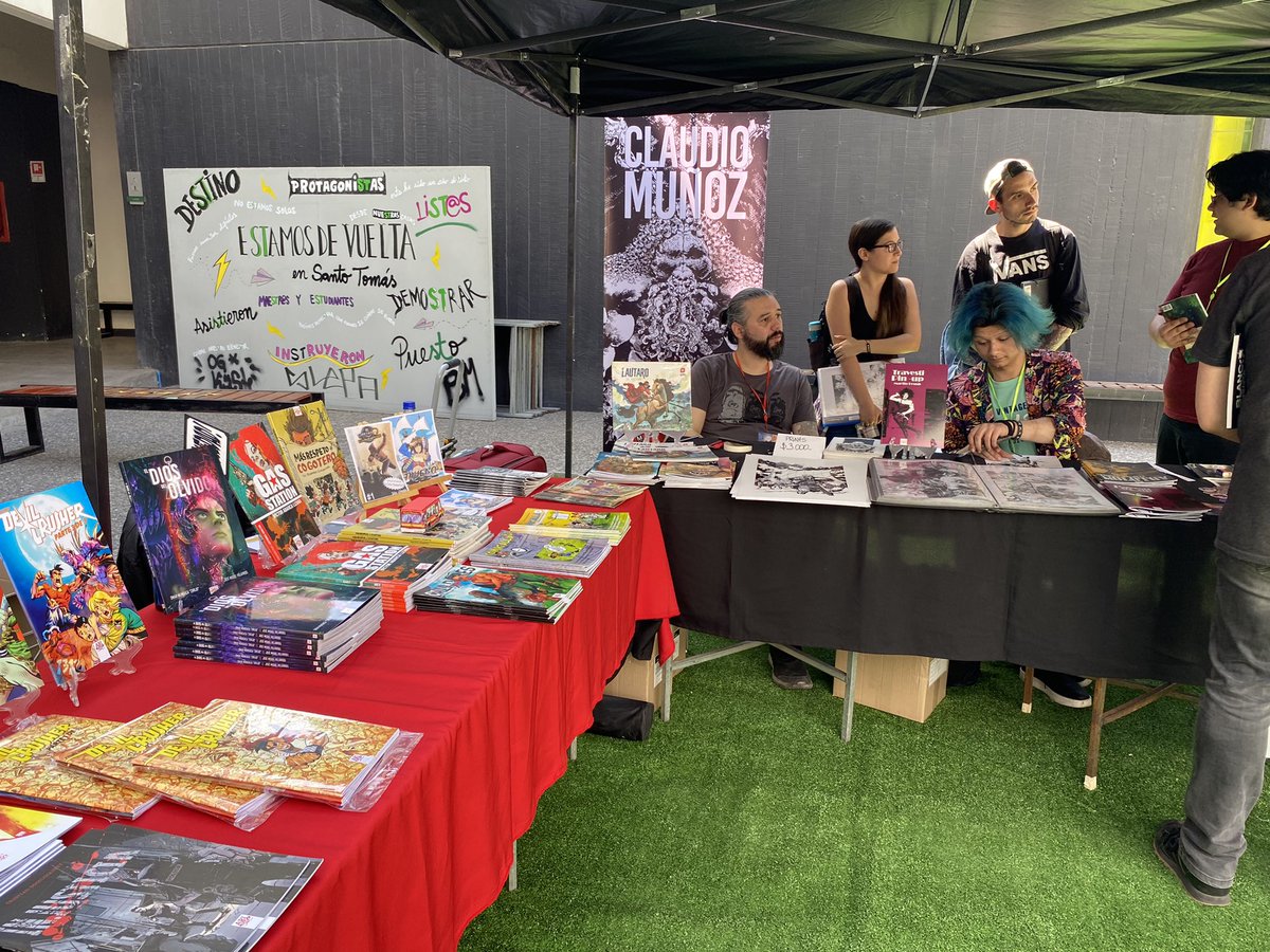 SantotomasSJ's tweet photo. Ya comenzamos a vivir el FIC Santiago 2022 en nuestra sede Santo Tomás San Joaquín la entrada es liberada y puedes ver charlas, stand de cómics y otras actividades! 💥@UST_Santiago @FICSantiago https://t.co/MQOGmvSVmh