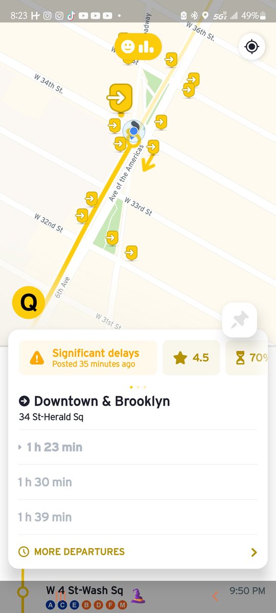 Xengelic's tweet photo. MTA really wanted me to struggle yesterday huh? I'm glad the train was right there 💀
@RidersAlliance 
@GovKathyHochul 
#SixMinuteService https://t.co/iR51DX7ASo