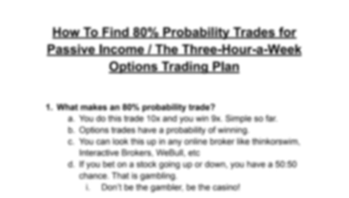 felixprehn's tweet photo. 80%+ people lose money trading options.

I have a 97% ROI in 2022.

I put together a 6-paged pdf with my 80% probability options trading strategy.

RT and comment “SEND” and I’ll give it for FREE.

(must be following) https://t.co/1d0t4are8e