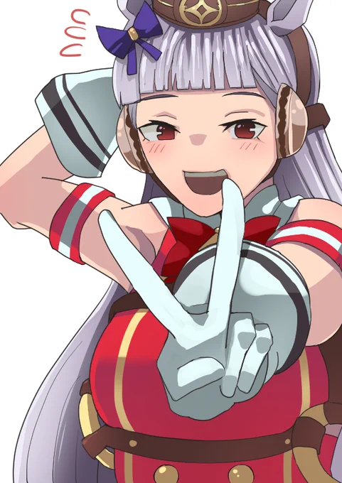 褒めちぎられて照れたピースなゴルシちゃん#ウマ娘 #ゴールドシップ 