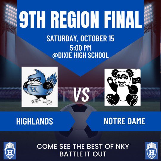 hhsgs_bluebirds's tweet photo. ITS GAME DAY‼️‼️ Let’s fill the stands and ❌🐼❌
🗓 October 15th, 2022
📍 Dixie Heights High School
⏱ Kickoff 5:00 PM
🎟 https://t.co/fDaTxc7uD8 https://t.co/fHWgPNkw8C