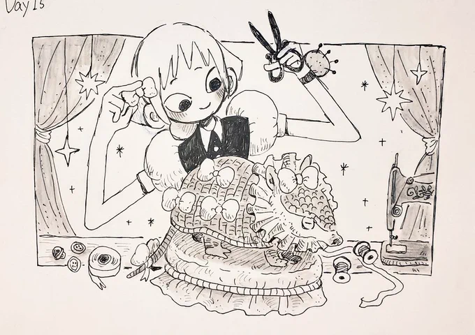 Day15
「もっと素敵にしてあげる」

 #inktober2022 