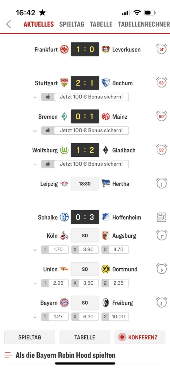 msenkpiel's tweet photo. @kicker kann man in der Spieltags Übersicht diese Wetten-Ansicht ausblenden? Das macht diese Ansicht echt unübersichtlich, zumal beim Klick auf so ein Ding landet man auf ner 404 Seite! https://t.co/X6ZffrHQgs