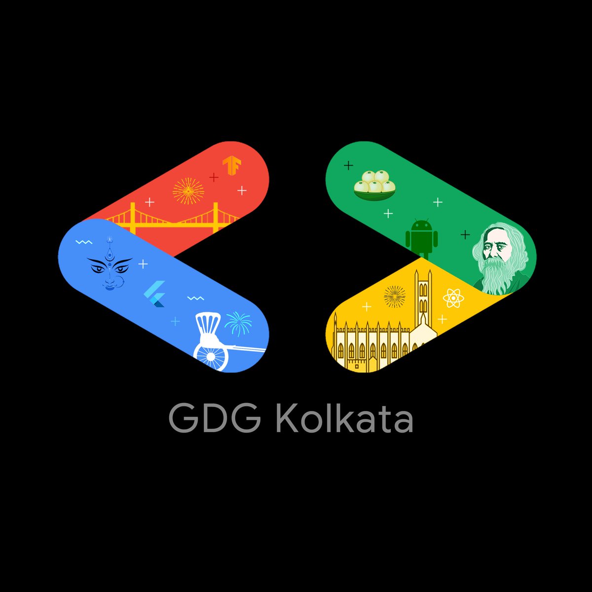 *cue the drum rolls 🥁🥁
Hey devs! Now that our meme contest is full on and we have your attention, mind if we share another news?

Behold our brand new logo look😎

#DevFestKol #DevFest22 #DevFest #Google #googledevelopers #gdgkolkata