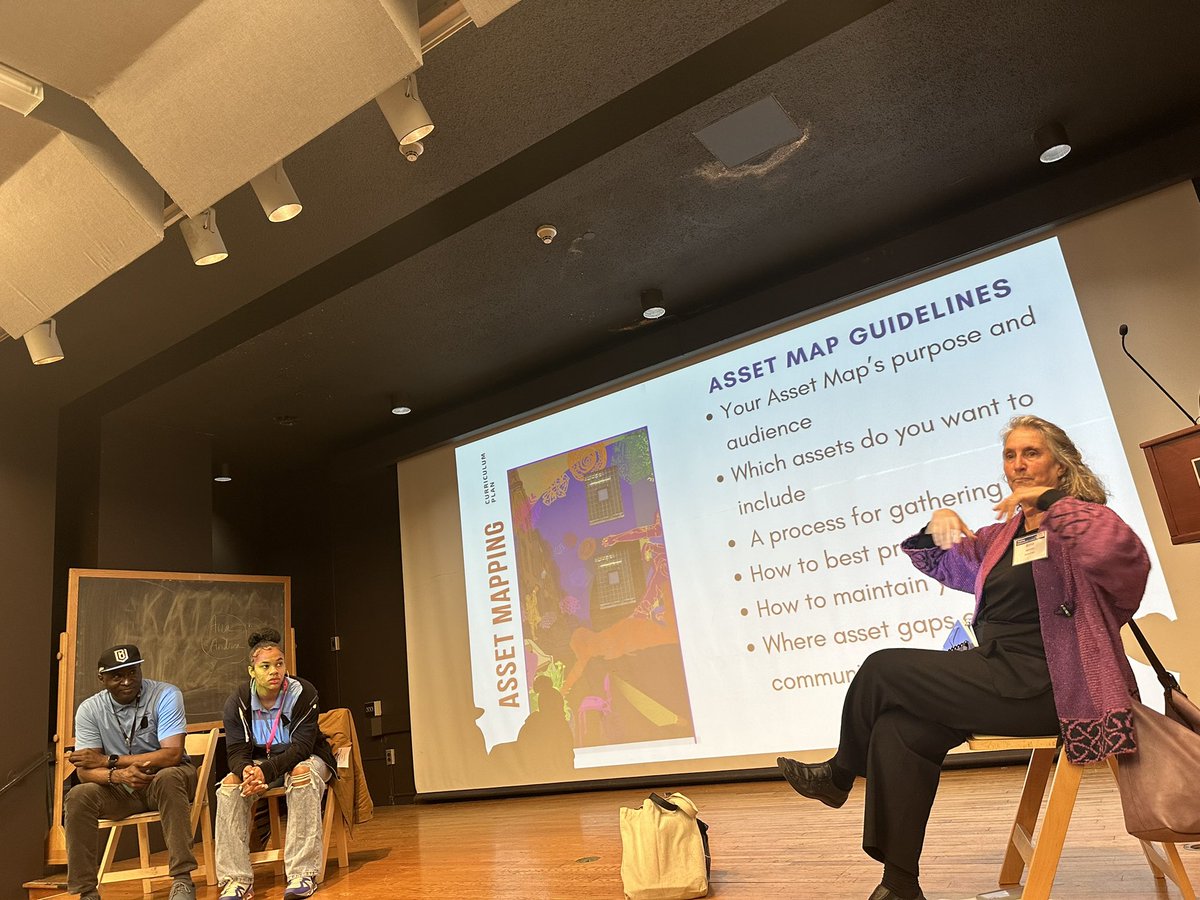 PhilWP86's tweet photo. During our first set of breakout sessions, PhilWP TC @sriii2000, @USchoolPhilly student Raniyah, &amp; teacher Anna H are presenting on “Asset mapping for sustainable classrooms and side hustles.”

#connectedlearning #nwp https://t.co/vSoPV8rkvm